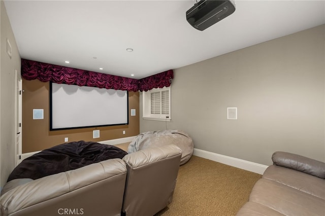 475 W 26th St, Upland, CA 91784 - carpeted home theater featuring baseboards and recessed lighting