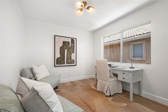 59 Cape Victoria, Aliso Viejo, CA 92656 - office with wood finished floors and a chandelier