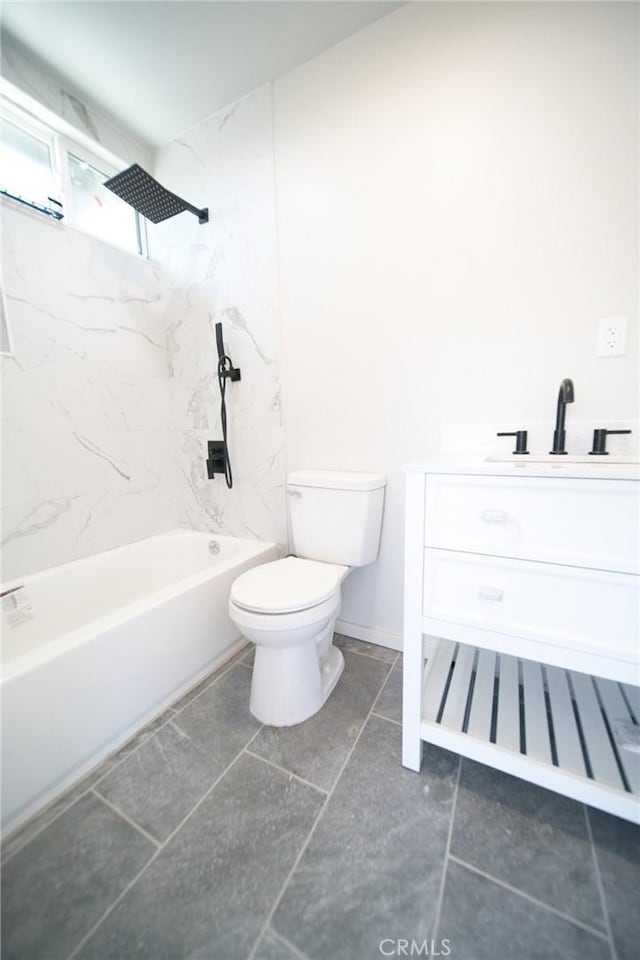 1336 W 118th St, Los Angeles, CA 90044 - full bath featuring toilet, vanity, and tub / shower combination