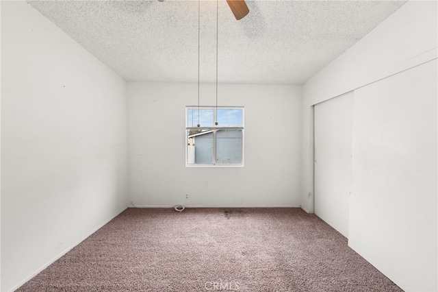 368 W St, Upland, CA 91786 - carpeted spare room featuring a textured ceiling and ceiling fan