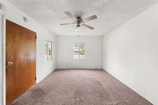 368 W St, Upland, CA 91786 - carpeted spare room with a ceiling fan, a smoke detector, and a textured ceiling