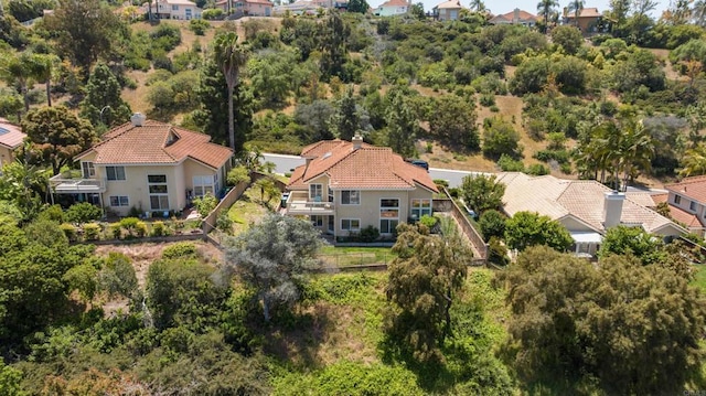 aerial view of residential area
