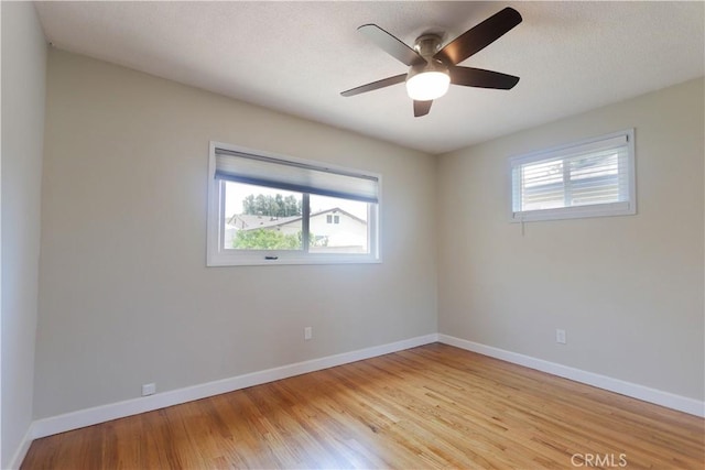 11618 Cedarvale St, Norwalk, CA 90650 - spare room featuring light wood finished floors, baseboards, and ceiling fan
