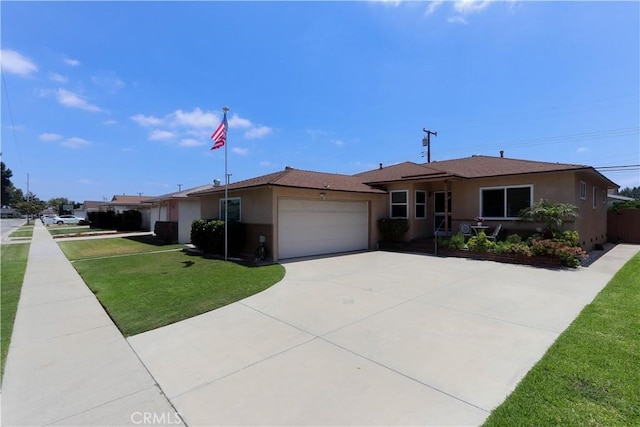 11618 Cedarvale St, Norwalk, CA 90650 - single story home featuring stucco siding, a garage, a front yard, and concrete driveway