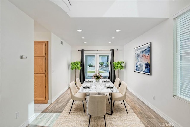 9788 Balaton St, Rancho Cucamonga, CA 91737 - dining room with light wood finished floors and recessed lighting