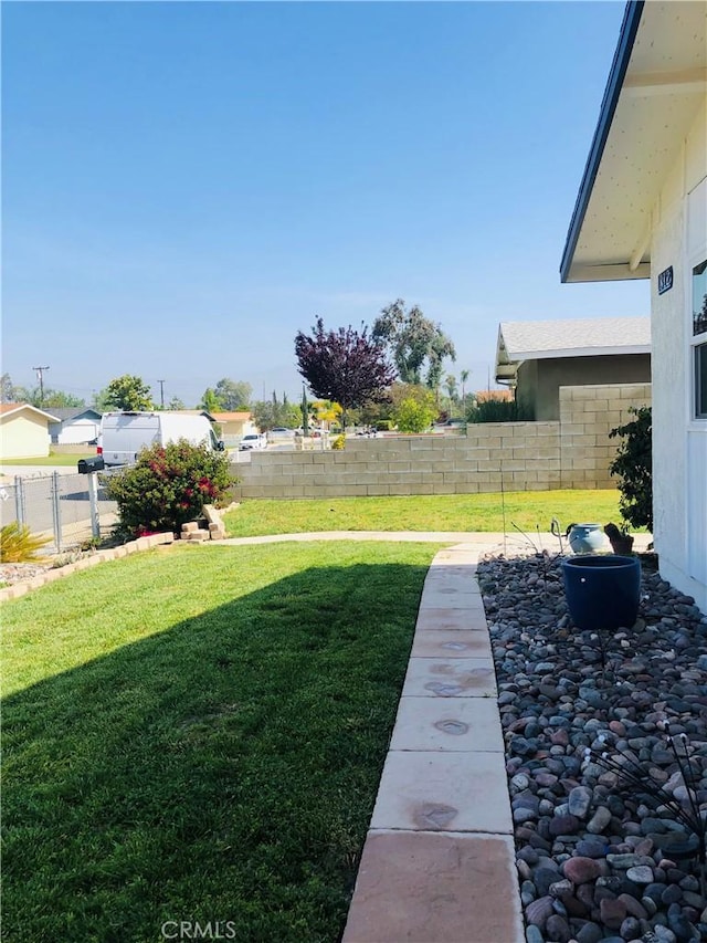 view of yard