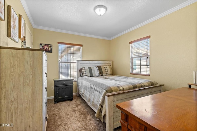 2024 Green Ridge Cir, Lompoc, CA 93436 - carpeted bedroom featuring crown molding and baseboards