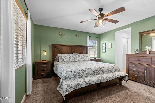 2024 Green Ridge Cir, Lompoc, CA 93436 - bedroom featuring carpet, baseboards, and ceiling fan