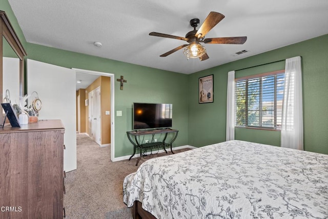 2024 Green Ridge Cir, Lompoc, CA 93436 - bedroom with carpet, baseboards, and a ceiling fan