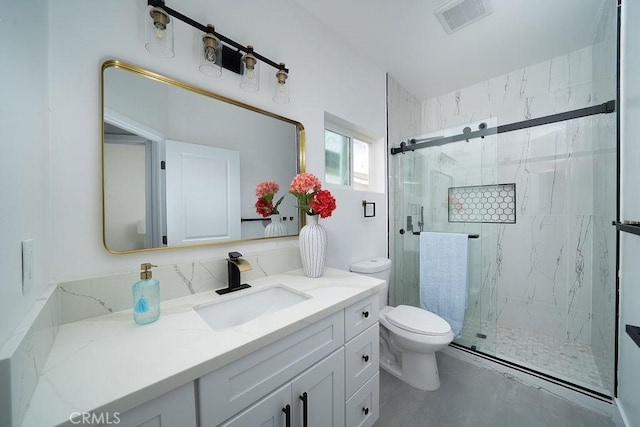 13282-13280 Nevada St, Westminster, CA 92683 - full bathroom with a marble finish shower, toilet, and vanity