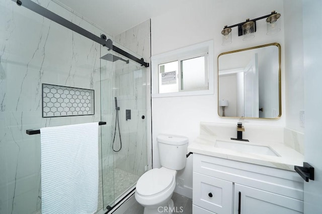 13282-13280 Nevada St, Westminster, CA 92683 - full bath with a marble finish shower, toilet, and vanity