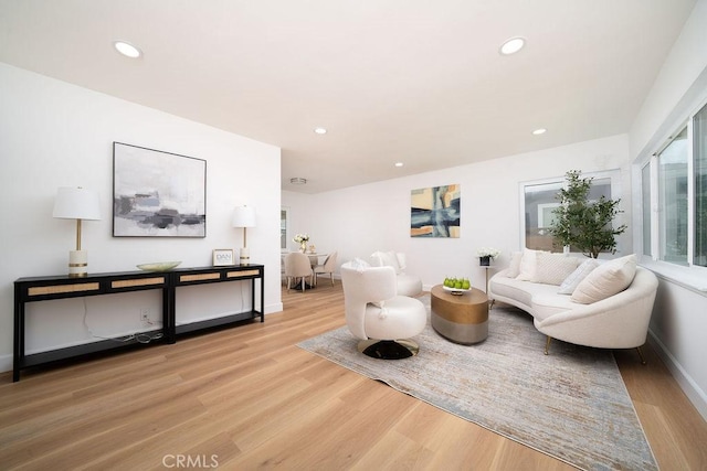 13282-13280 Nevada St, Westminster, CA 92683 - living area with wood finished floors, recessed lighting, and baseboards