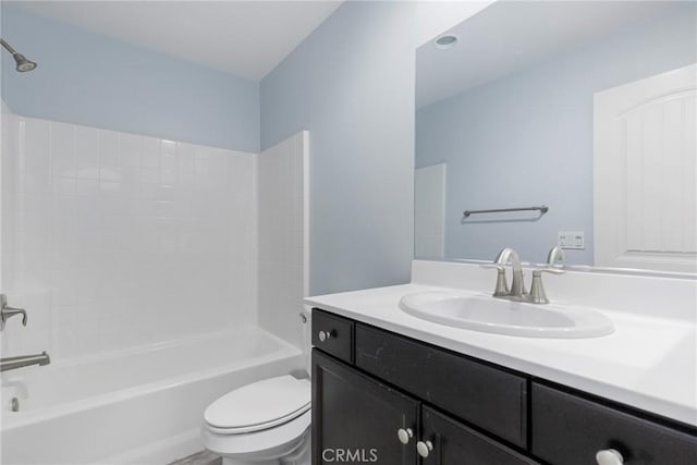 26703 Lexington Ln, Saugus, CA 91350 - bathroom featuring toilet, tub / shower combination, and vanity