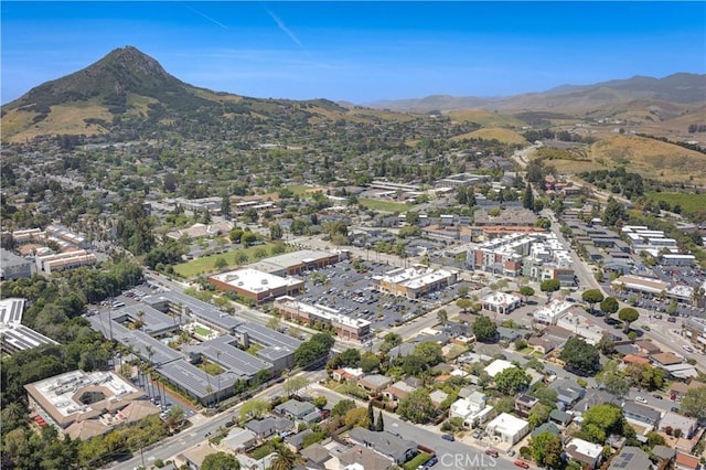 810 Meinecke Ave, San Luis Obispo, CA 93405 - aerial view of property and surrounding area featuring mountains