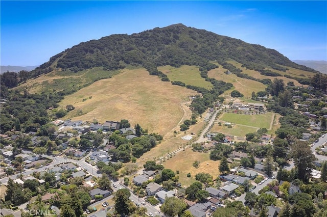 810 Meinecke Ave, San Luis Obispo, CA 93405 - aerial view of property and surrounding area featuring a mountainous background and nearby suburban area