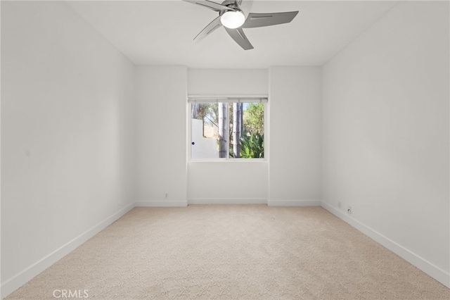 4462 Fallsbrae Rd, Fallbrook, CA 92028 - unfurnished room featuring a ceiling fan, light carpet, and baseboards