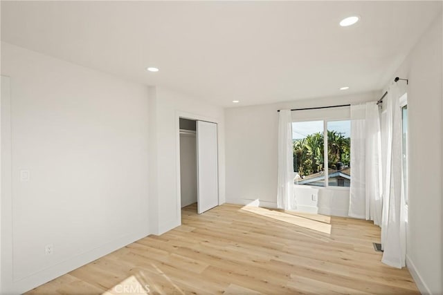 5662 Trail View Pl, Yorba Linda, CA 92886 - unfurnished bedroom featuring light wood-type flooring, recessed lighting, and a closet