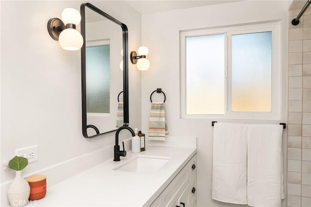 5662 Trail View Pl, Yorba Linda, CA 92886 - bathroom featuring plenty of natural light, vanity, and a shower