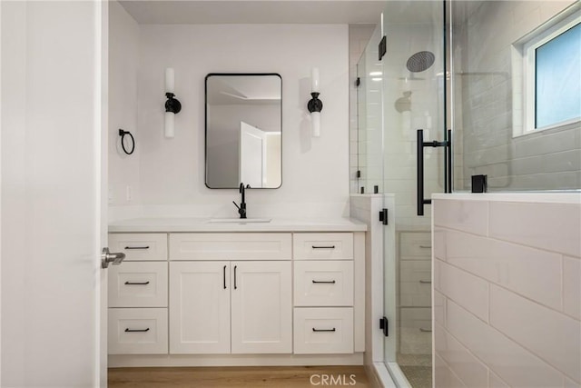 5662 Trail View Pl, Yorba Linda, CA 92886 - bathroom with a stall shower and vanity