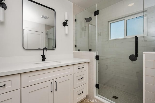 5662 Trail View Pl, Yorba Linda, CA 92886 - bathroom featuring vanity and a stall shower