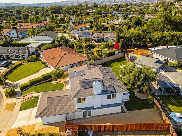 5662 Trail View Pl, Yorba Linda, CA 92886 - aerial view of residential area featuring a mountainous background