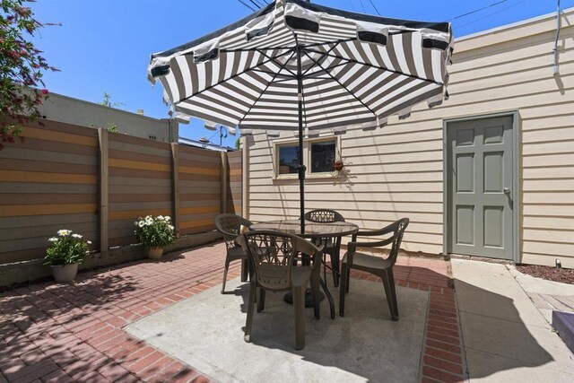 3536 Park Villa, San Diego, CA 92104 - view of patio featuring outdoor dining space and fence