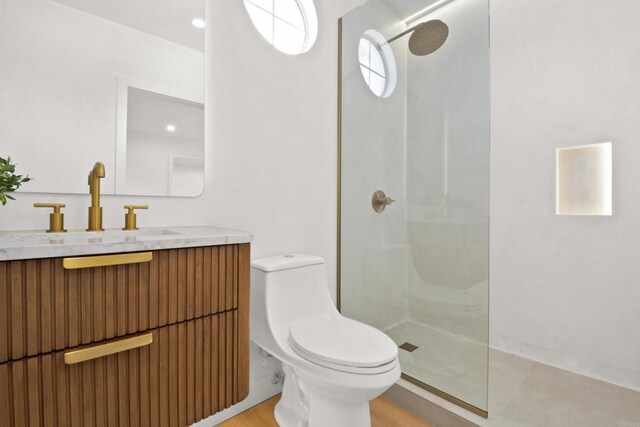 1736 Blackbird Cir, Carlsbad, CA 92011 - full bathroom with walk in shower, toilet, and vanity