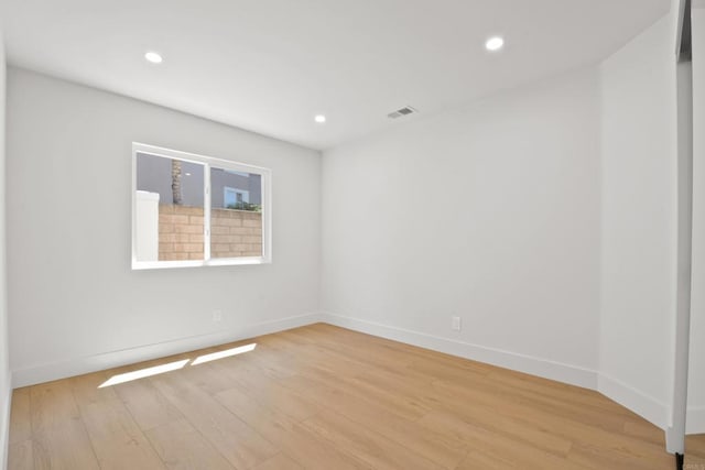 1736 Blackbird Cir, Carlsbad, CA 92011 - empty room featuring light wood-style floors, recessed lighting, and baseboards