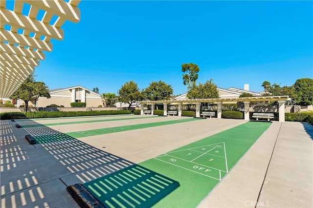 9 Northgrove Unit 11, Irvine, CA 92604 - view of home's community with shuffleboard and a pergola