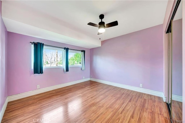5306 W W Ave M4, Lancaster, CA 93536 - unfurnished room with light wood-type flooring and a ceiling fan