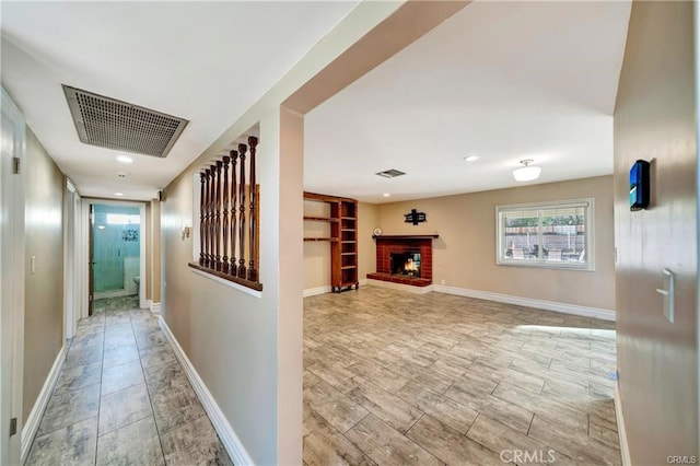 5306 W W Ave M4, Lancaster, CA 93536 - hall with built in shelves, recessed lighting, and wood finished floors