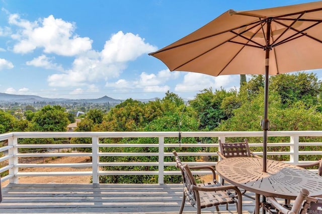 1055 Via Lomita, Escondido, CA 92027 - wooden deck with a mountain view