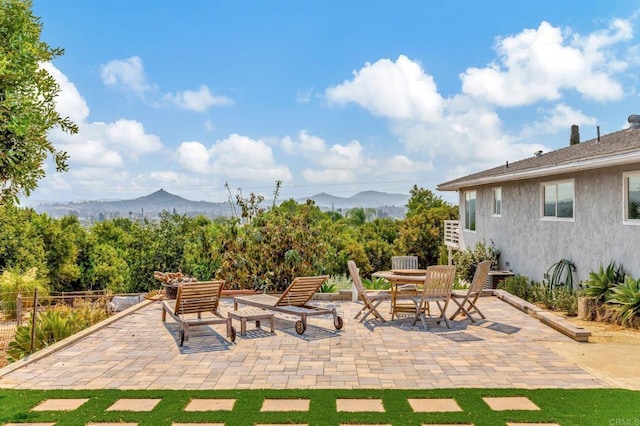 1055 Via Lomita, Escondido, CA 92027 - view of patio / terrace with a mountain view