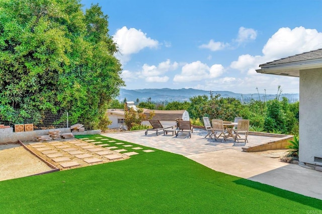 1055 Via Lomita, Escondido, CA 92027 - view of yard with a patio area and a mountain view