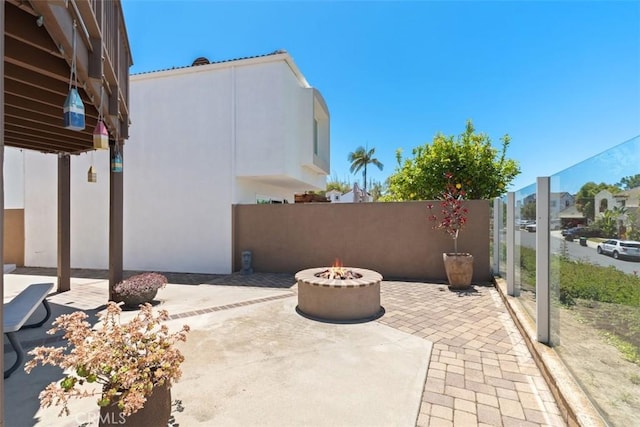 620 Via Umbroso, San Clemente, CA 92672 - view of patio with an outdoor fire pit