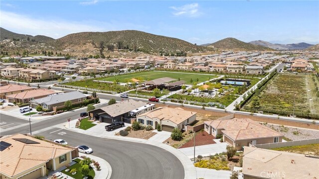 27083 Comrade Cir, Menifee, CA 92585 - aerial view of residential area featuring a mountainous background