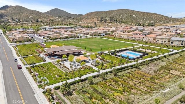 27083 Comrade Cir, Menifee, CA 92585 - aerial view of property's location featuring nearby suburban area and mountains