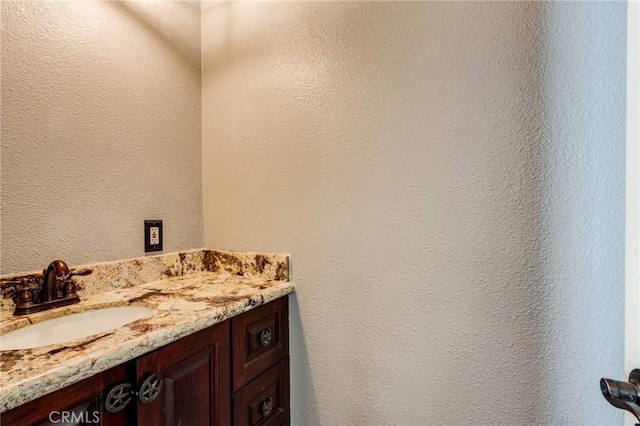 37095 Oak View Rd, Yucaipa, CA 92399 - bathroom with a textured wall and vanity