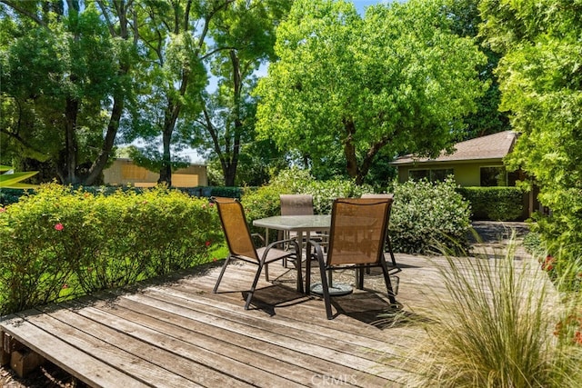 5375 Nord Hwy, Chico, CA 95973 - wooden deck featuring outdoor dining space