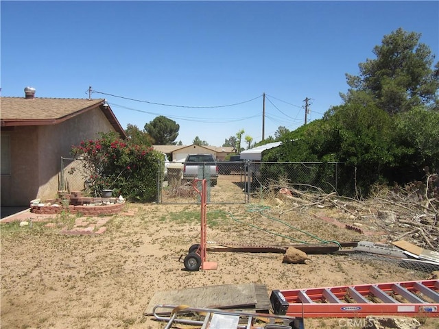 14951 Cactus St, Hesperia, CA 92345 - view of yard featuring fence
