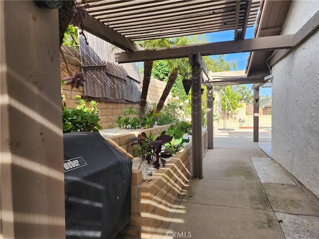 1428 Blenbury Dr, Diamond Bar, CA 91765 - view of patio with fence, grilling area, and a pergola