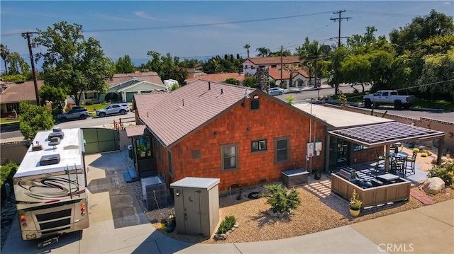 895 W 23rd St, Upland, CA 91784 - view from above of property