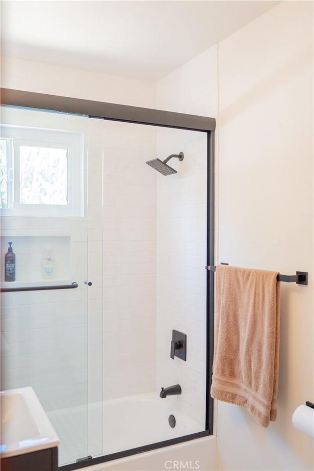 895 W 23rd St, Upland, CA 91784 - full bath with shower / bath combination with glass door and a sink