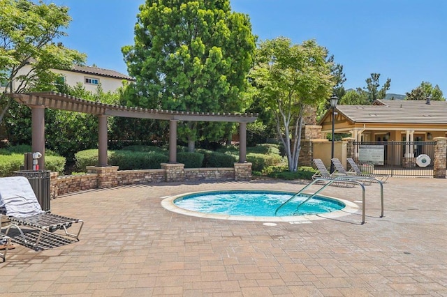 31332 Bluebeech Ct, Temecula, CA 92592 - view of swimming pool featuring a pergola