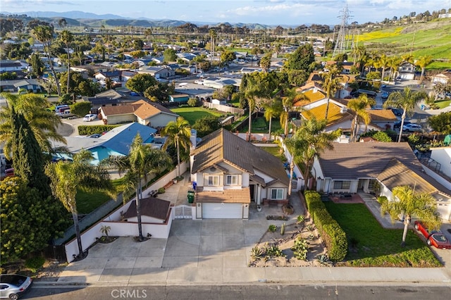 3388 Tonopah St, Oceanside, CA 92054 - aerial view of residential area with mountains