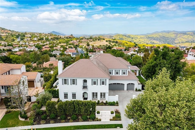 4177 Prado De Los Pajaros, Calabasas, CA 91302 - aerial view of residential area with a mountain backdrop