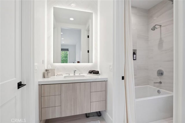 4177 Prado De Los Pajaros, Calabasas, CA 91302 - bathroom featuring vanity and  shower combination
