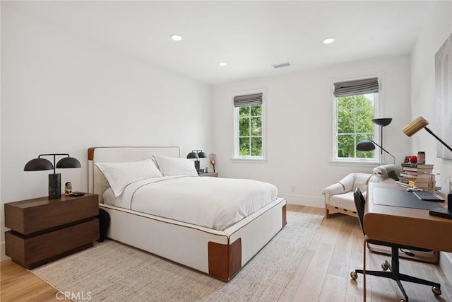 4177 Prado De Los Pajaros, Calabasas, CA 91302 - bedroom featuring light wood-style flooring, recessed lighting, and baseboards
