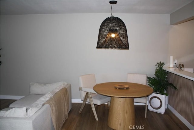 28691 Via Las Flores Unit 326, Murrieta, CA 92563 - dining room featuring wood finished floors and baseboards
