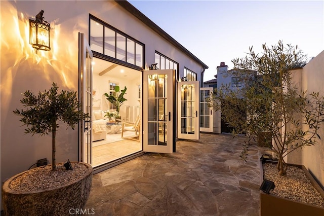 110 Via Orvieto, Newport Beach, CA 92663 - view of patio / terrace featuring french doors